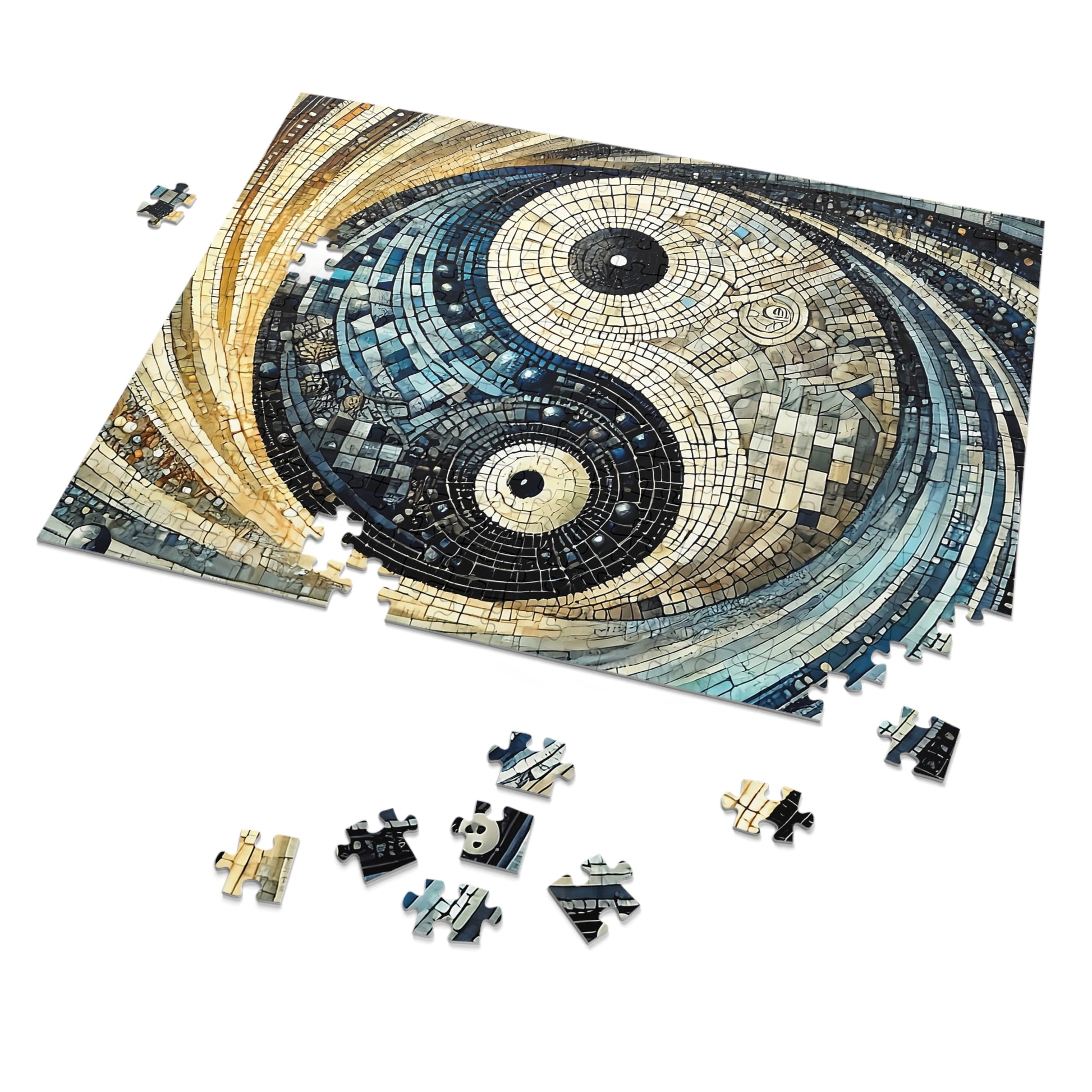 Jigsaw Puzzle | Eternal Equilibrium Yin and Yang-Puzzle-Puzzled Pieces-Printify