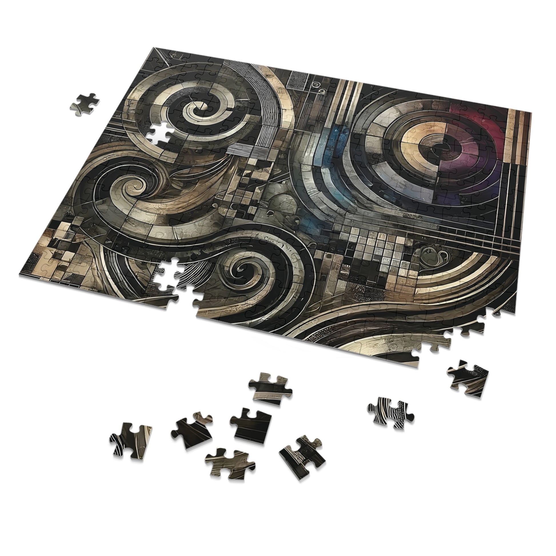 Jigsaw Puzzle | Spiral of Contemplation (252 Pieces)-Puzzle-Puzzled Pieces-Printify